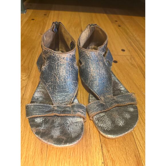 Bed Stu Distressed Leather Sandals Womens Sz 8 - Picture 1 of 11